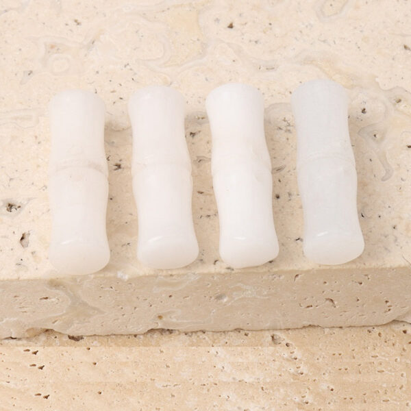 25mm Natural Jade Bamboo Shaped Frog Buttons for Chinese Cheongsam Hanfu 4pcs - Image 4