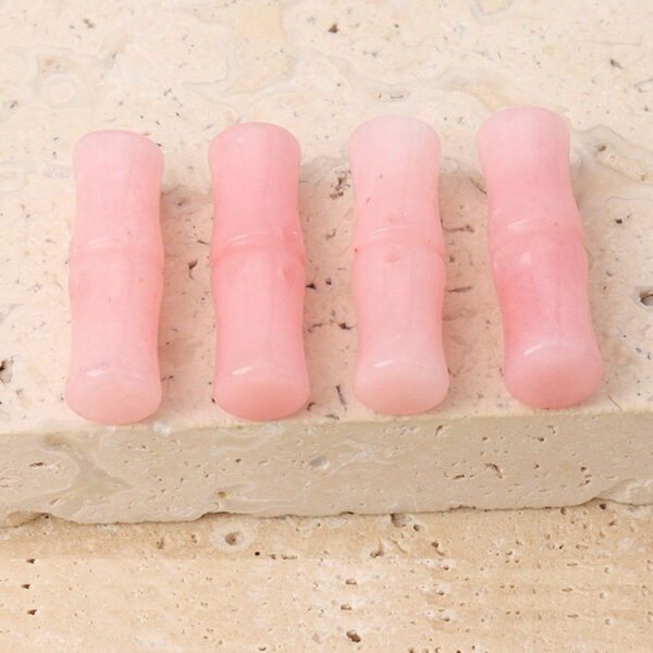 25mm Natural Jade Bamboo Shaped Frog Buttons for Chinese Cheongsam Hanfu 4pcs - Image 5