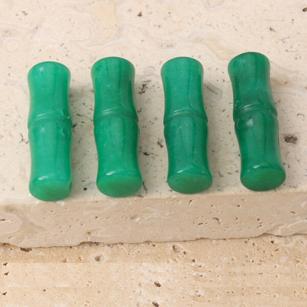 25mm Natural Jade Bamboo Shaped Frog Buttons for Chinese Cheongsam Hanfu 4pcs - Image 6