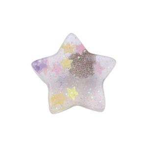 18mm Colorful Star Plastic Buttons with Metal Shank for Babies and Kids' Clothes 