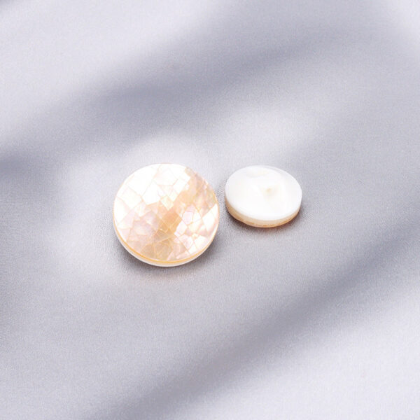 19mm Round Japanese Natural Shell Buttons for Sweaters and Knitwear 2pcs - Image 2