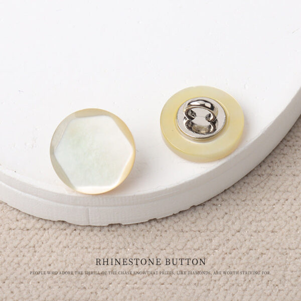 Natural Cut White Butterfly Shell Shank Buttons for Shirts Blouses Skirts 10pcs - Image 4