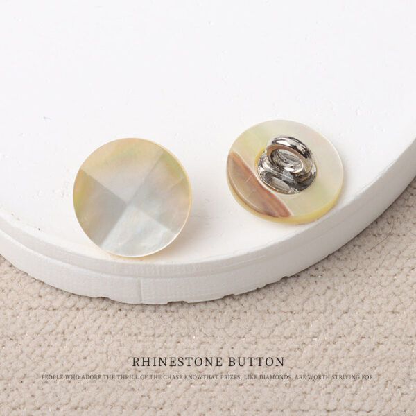 Natural Cut White Butterfly Shell Shank Buttons for Shirts Blouses Skirts 10pcs - Image 8