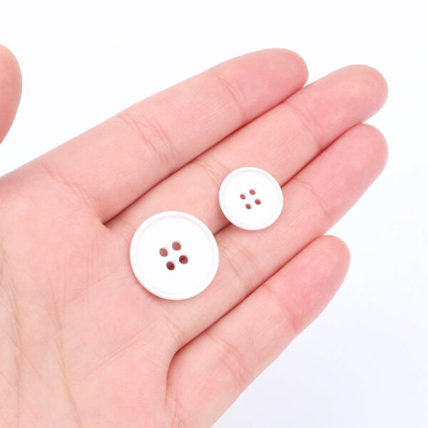 15mm/20mm Premium White Ceramic Buttons for Men Women Suits 10pcs - Image 3