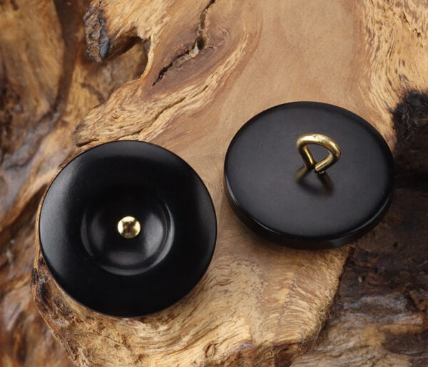 Round Corozo Shank Buttons Beige Black Brown Green for Shirts Cardigans 12pcs - Image 5