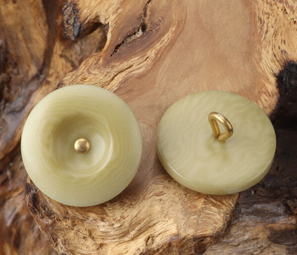 Round Corozo Shank Buttons Beige Black Brown Green for Shirts Cardigans 12pcs - Image 7