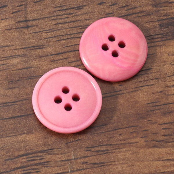 20mm Round 4 Hole Light Pink Blue Beige Natural Corozo Tagua Nut Buttons 20PCS - Image 5