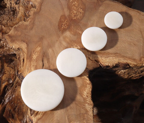 11.5-25mm Round Flat Concealed Hole Corozo Buttons for Men Women Cardigans,Coats - Image 5