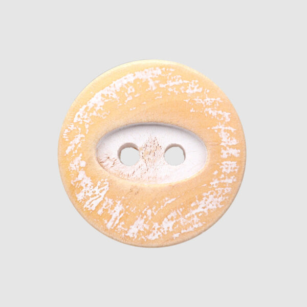 15/20mm Round Distressed Two-Hole Painted Poplar Wood Buttons 30pcs - Image 5