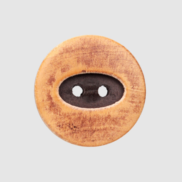 15/20mm Round Distressed Two-Hole Painted Poplar Wood Buttons 30pcs - Image 6