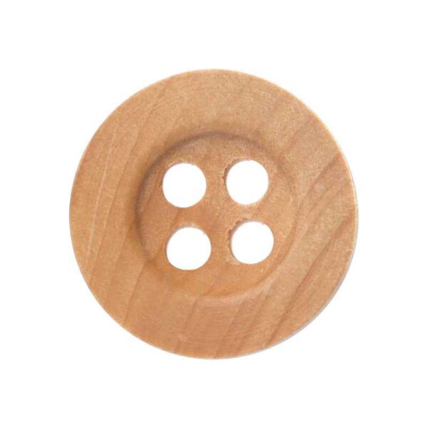 11.5mm Round 4 Hole Natural Poplar Wood Buttons for Children's Handmade Crafts 100PCS