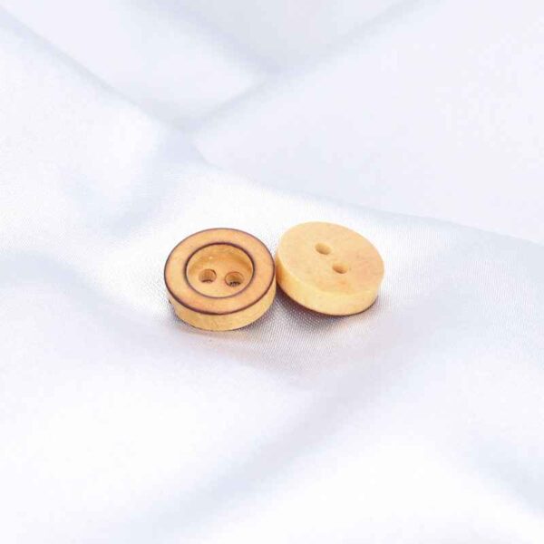11.5mm Round 2-Hole Poplar Wood Buttons for Children's Sweater Cardigans 60pcs