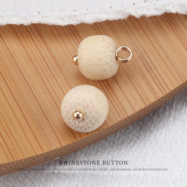 9-11mm Chinese Eco-Friendly Bamboo Frog Knot Buttons 35 Pack - Image 7