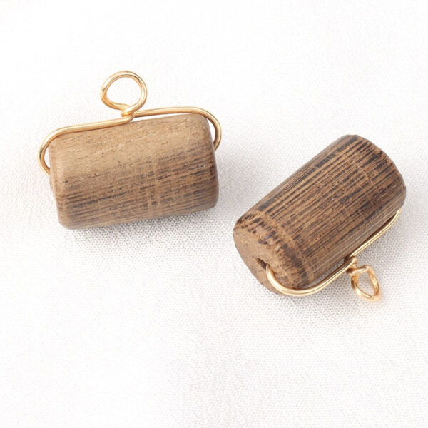 22 x 13mm Wooden Cylindrical Buttons for Chinese Style Silk Qipao,Hanfu 6pcs - Image 3