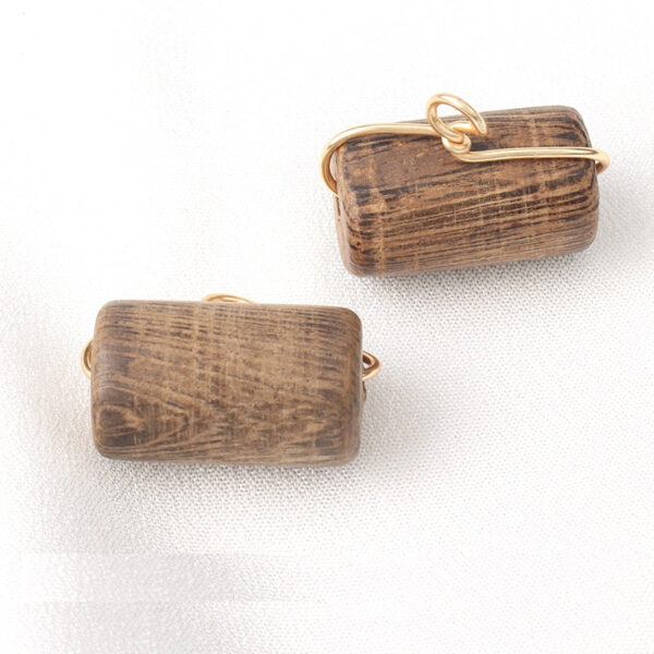 22 x 13mm Wooden Cylindrical Buttons for Chinese Style Silk Qipao,Hanfu 6pcs - Image 2