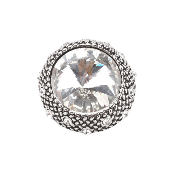 20mm Vintage Round Metal Rhinestone Buttons for Woolen Overcoats 5pcs