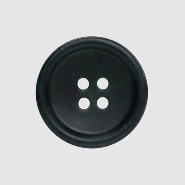 Black Round Natural Jade Four Hole Buttons for Suit Jackets Trousers 4pcs - Image 4