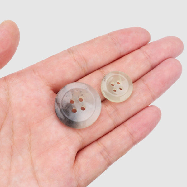 18/25mm Natural Jade Four Hole Buttons for Men and Women Suits 2pcs - Image 3