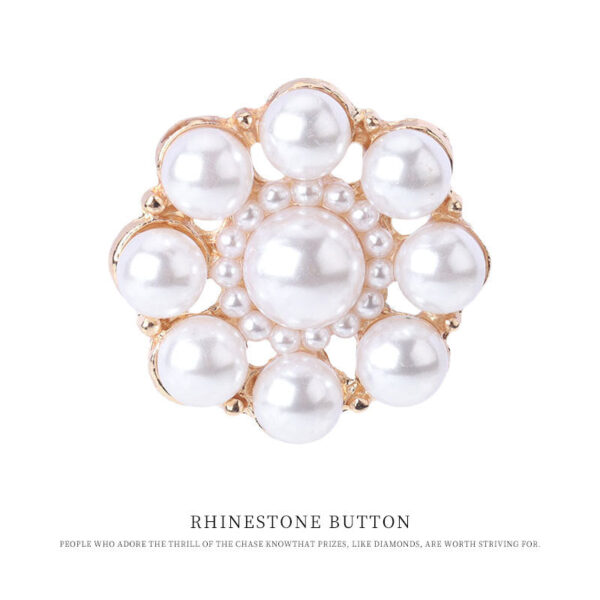 23mm Metal Pearl Decorative Button for Sweater Jackets 6pcs - Image 4