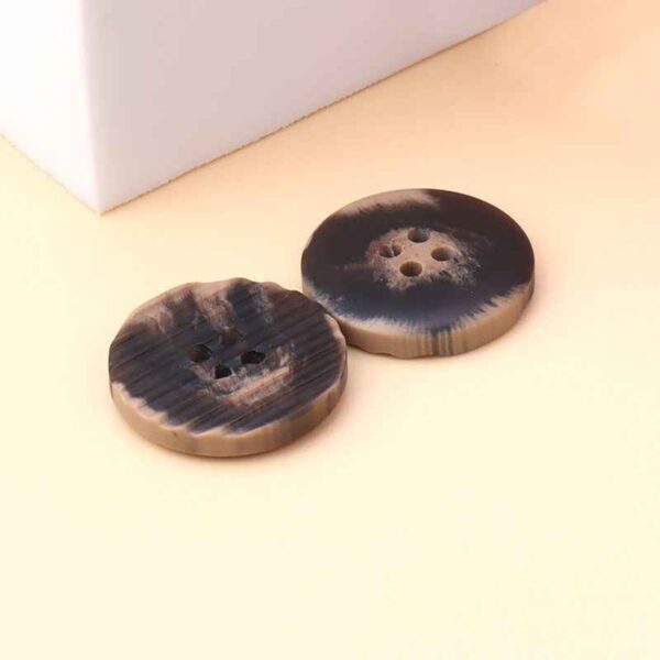 15-30mm Black, Beige, Brown Round 4-Hole Resin Buttons for Men's Suits 30pcs