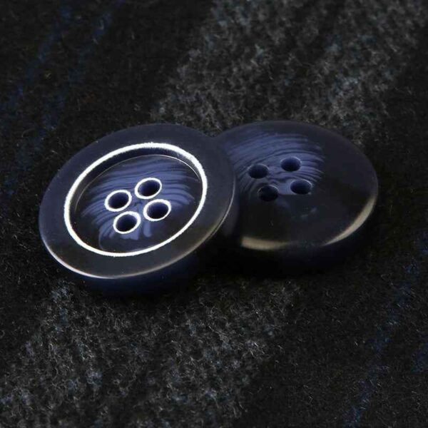 15-25mm Round Resin Four-Hole Buttons for Men's Clothing and Trousers 30pcs