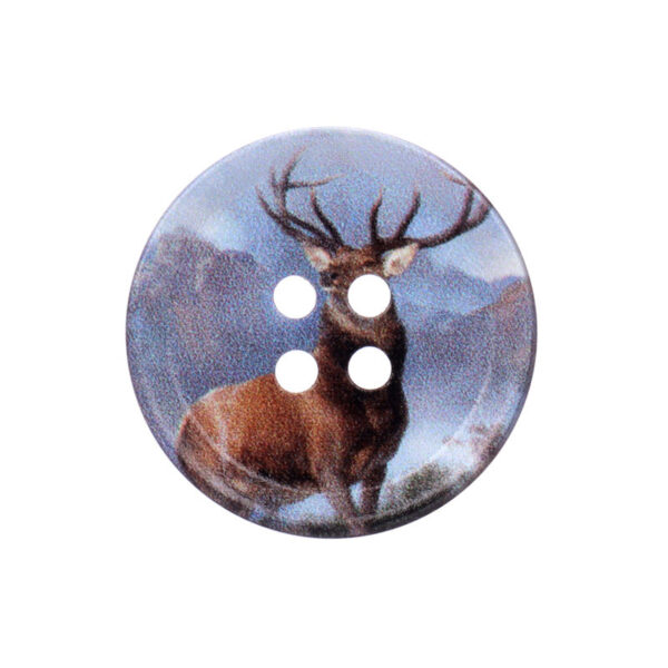 23/25/30mm Round Four Hole Resin Buttons with Oil Painting Prints 20pcs - Image 9