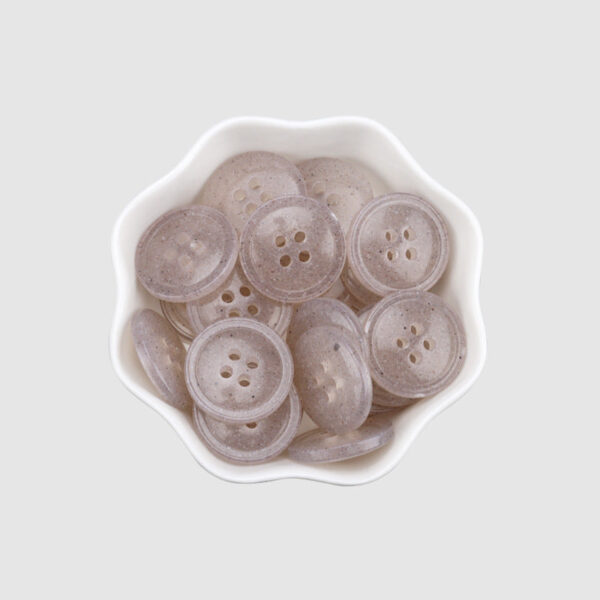 15-25mm Round Pearlescent Translucent Recycled Resin Buttons 30 Pack - Image 4