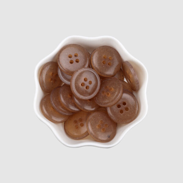 15-25mm Round Pearlescent Translucent Recycled Resin Buttons 30 Pack - Image 6