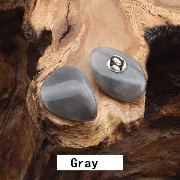 Resin Imitation Jade Buttons with Metal Shanks for Coat Sweater 20 Pack - Image 5
