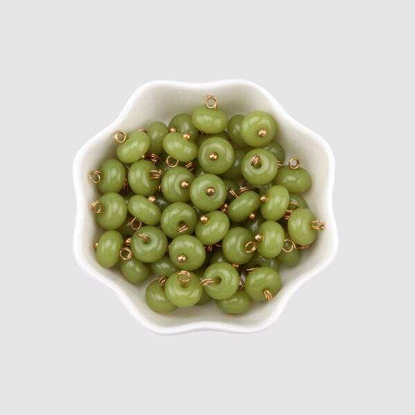 10mm Chinese Resin Buttons Grass Green Royal Blue for Stand-Collar Shirts 30 Pack - Image 5