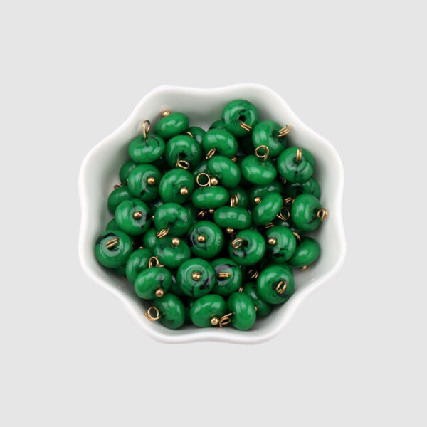 10mm Chinese Resin Buttons Grass Green Royal Blue for Stand-Collar Shirts 30 Pack - Image 4