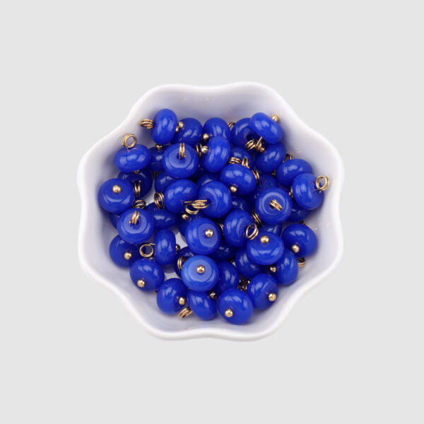10mm Chinese Resin Buttons Grass Green Royal Blue for Stand-Collar Shirts 30 Pack - Image 6