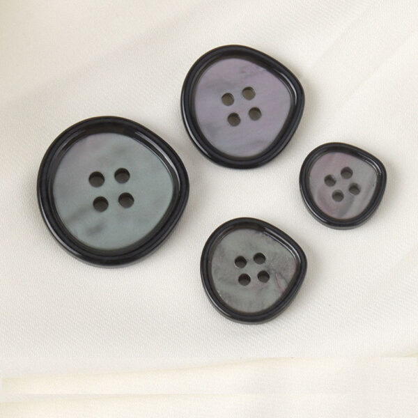 17.5-30mm Waterdrop Black Beige Brown Resin Buttons for Jackets 20pcs - Image 4