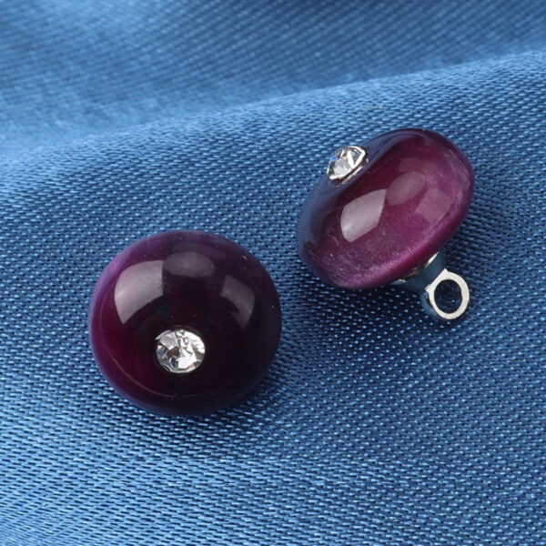 10mm Resin Bead Chinese Style Frog Buttons with Diamond 20pcs - Image 5
