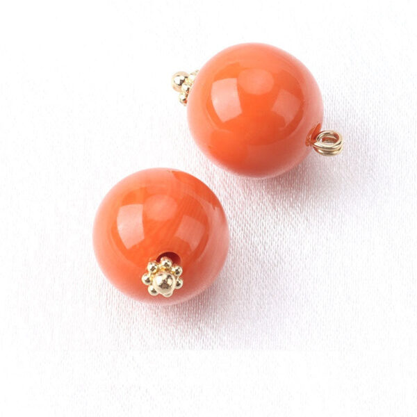 13mm Resin Bead Buttons with Flower Base for Chinese Silk Cheongsam Shirts 12pcs - Image 3