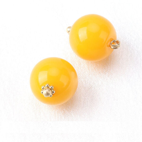 13mm Resin Bead Buttons with Flower Base for Chinese Silk Cheongsam Shirts 12pcs - Image 4