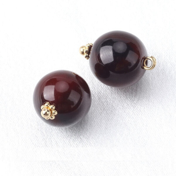 13mm Resin Bead Buttons with Flower Base for Chinese Silk Cheongsam Shirts 12pcs - Image 7