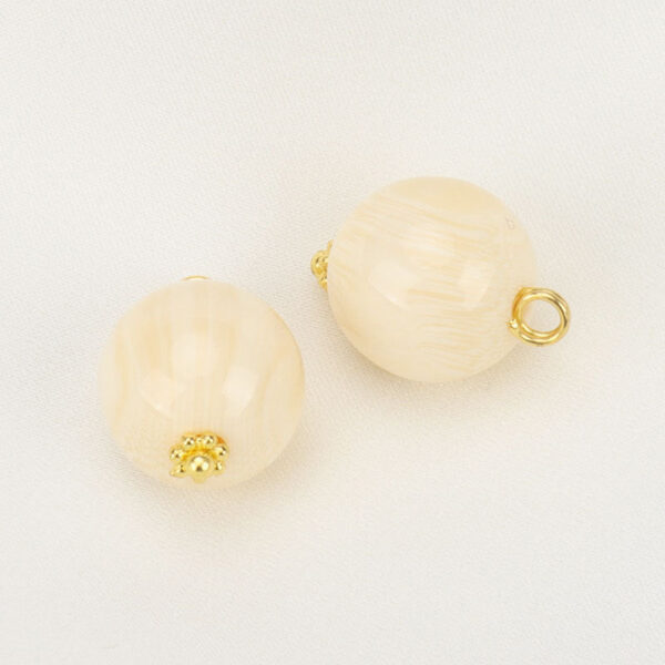 13mm Resin Bead Buttons with Flower Base for Chinese Silk Cheongsam Shirts 12pcs - Image 9
