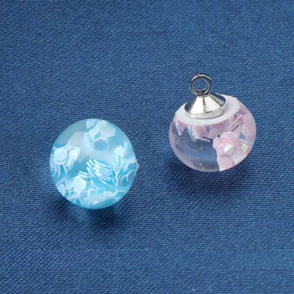 10mm Pink Turquoise Black Resin Ball High Shank Buttons for Shirts 20pcs - Image 3