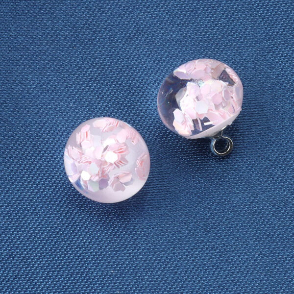 10mm Pink Turquoise Black Resin Ball High Shank Buttons for Shirts 20pcs - Image 4