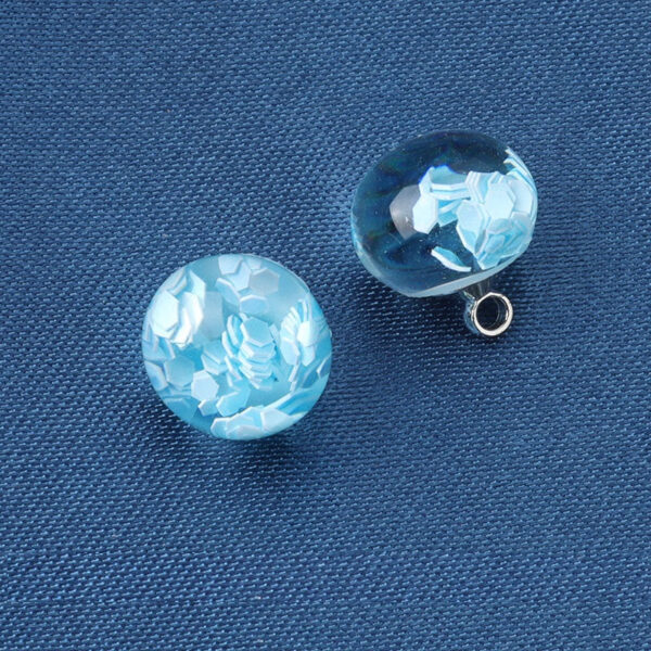 10mm Pink Turquoise Black Resin Ball High Shank Buttons for Shirts 20pcs - Image 5