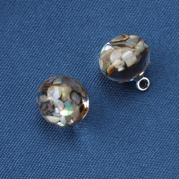 10mm Pink Turquoise Black Resin Ball High Shank Buttons for Shirts 20pcs - Image 6
