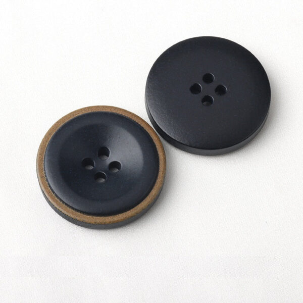 Recycled Burnt Edge Resin Four-Hole Coat Button 30 Pack (5 Sizes) - Image 6