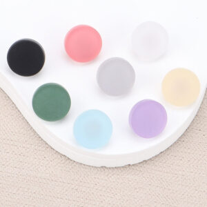 11mm Colorful Resin Flat Shank Shirt Button for Children's Blouses 80 Pack 