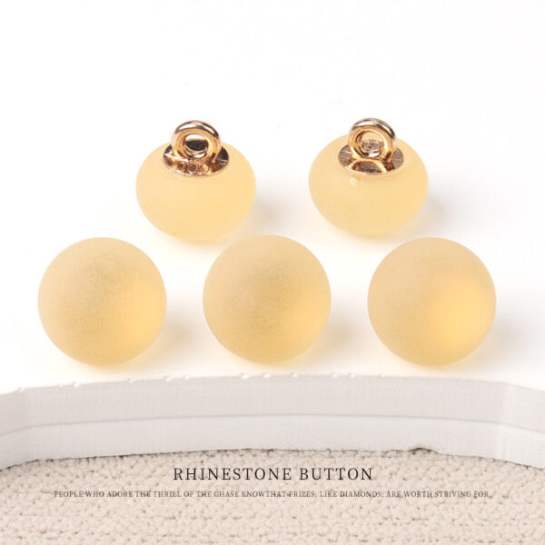 10mm 7 Color Round Matte Resin Small Buttons with Metal Shank 70 Pack - Image 7