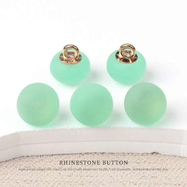 10mm 7 Color Round Matte Resin Small Buttons with Metal Shank 70 Pack - Image 10
