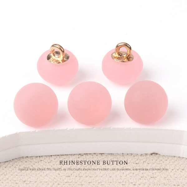 10mm 7 Color Round Matte Resin Small Buttons with Metal Shank 70 Pack - Image 8