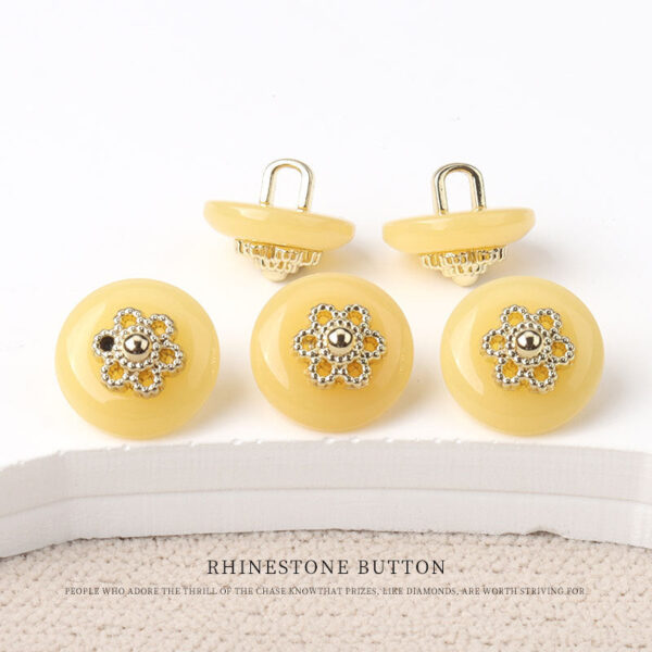 11mm Chinese Resin Floral Shank Buttons for Qipao and Retro Shirts 30 Pack - Image 5