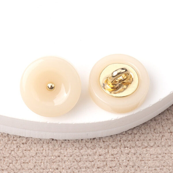 11mm Round Resin Shank Buttons for Women's Cheongsam Shirts Hanfu 20pcs