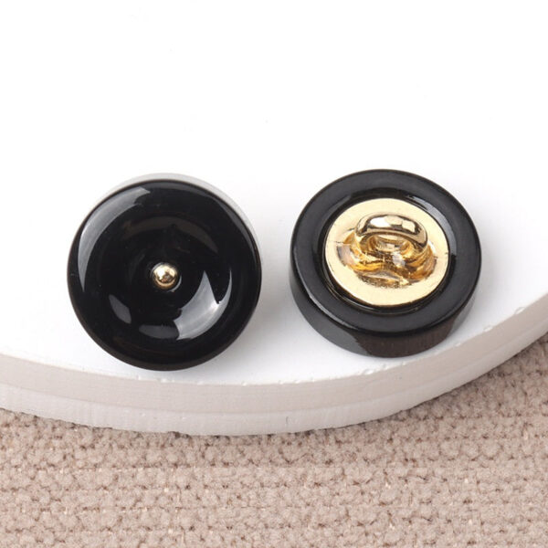 11mm Round Resin Shank Buttons for Women's Cheongsam Shirts Hanfu 20pcs